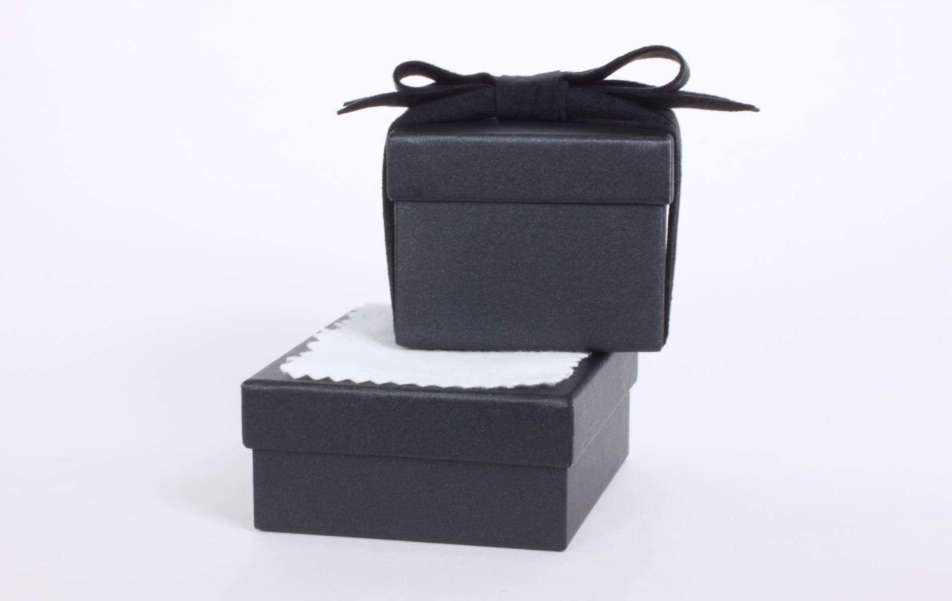 packaging for fine jewelry care with included jewelry cloth