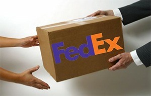 Fedex logo for free shipping within the continental US