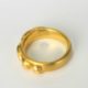 18K yellow gold women’s pinky ring. This new ring is beautiful for women with dark or fair skin tones. This Fine Jewelry Collection is locally designed and made in New York City